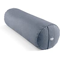 Lotuscrafts Bolster Yoga Rodillo para Yin Yoga Ø24 cm - Relleno de Espelta - Cubierta en Algodon Lavable- Cojin Yoga…